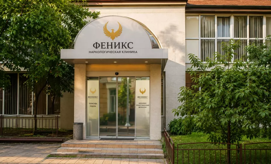Вход в наркологическую клинику «Феникс» в Ростове-на-Дону